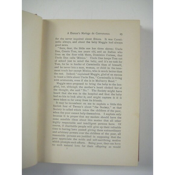 A Daughter Of The Tenements Edward W Townsend 1895 Red Hardcover - Picture 5 of 11